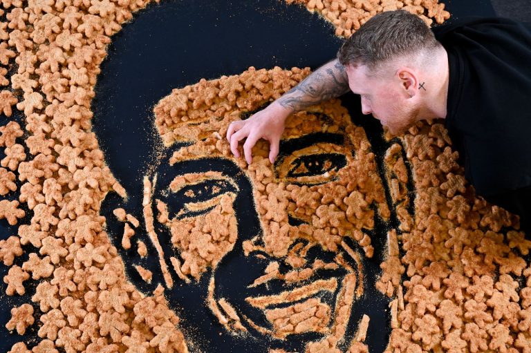 Aldi Unveils Jude Bellingham Portrait Made From 1,000 Chicken Nuggets