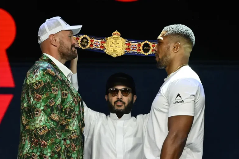 Tyson Fury And Anthony Joshua Finally Face-Off With Unexpected Pleasantries And Laughs At Heart Of Press Conference